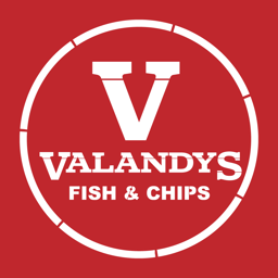 Valandy's Fish and Chips logo.